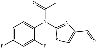 N-(2,4-DIFLUOROPHENYL)-N-(4-FORMYL-1,3-THIAZOL-2-YL)ACETAMIDE Structure
