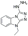 (9-ETHYL-9H-BENZO[4,5]IMIDAZO[2,1-C][1,2,4]TRIAZOL-3-YL)-HYDRAZINE Struktur