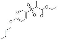 2-[(4-BUTOXYPHENYL)SULFONYL] PROPANOIC ACID ETHYL ESTER Structure