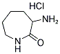 (+/-)-3-AMINOHEXAHYDRO-2H-AZEPIN-2-ONE HYDROCHLORIDE Structure