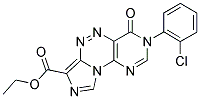ETHYL 3-(2-CHLOROPHENYL)-4-OXO-3,4-DIHYDROIMIDAZO[5,1-C]PYRIMIDO[4,5-E][1,2,4]TRIAZINE-7-CARBOXYLATE Struktur