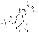 ETHYL 2-[3-TERT-BUTYL-5-(1,1,2,2-TETRAFLUOROETHYL)-1H-PYRAZOL-1-YL]-1,3-THIAZOLE-4-CARBOXYLATE Struktur