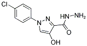 1-(4-CHLOROPHENYL)-4-HYDROXY-1H-PYRAZOLE-3-CARBOHYDRAZIDE Struktur