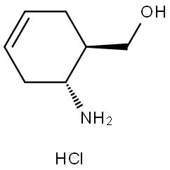 TRANS-(6-AMINO-CYCLOHEX-3-ENYL)-METHANOL HYDROCHLORIDE Struktur