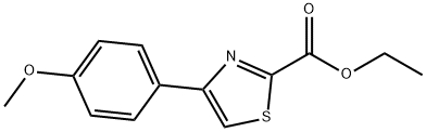 4-(4-甲氧基苯基)-1,3-噻唑-2-羧酸乙酯 結(jié)構(gòu)式