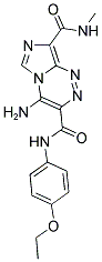 4-AMINO-N~3~-(4-ETHOXYPHENYL)-N~8~-METHYLIMIDAZO[5,1-C][1,2,4]TRIAZINE-3,8-DICARBOXAMIDE Struktur