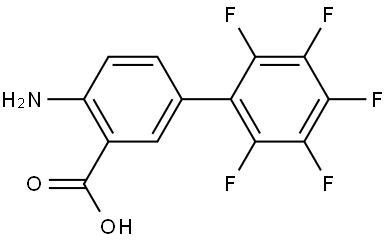 4-AMINO-2',3',4',5',6'-PENTAFLUORO[1,1'-BIPHENYL]-3- CARBOXYLIC ACID Struktur