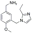 (3-[(2-ETHYL-1H-IMIDAZOL-1-YL)METHYL]-4-METHOXYBENZYL)AMINE Struktur
