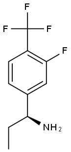 (S)-1-(3-FLUORO-4-(TRIFLUOROMETHYL)PHENYL)PROPAN-1-AMINE Struktur