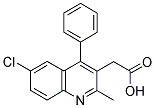 (6-CHLORO-2-METHYL-4-PHENYLQUINOLIN-3-YL)ACETIC ACID Structure