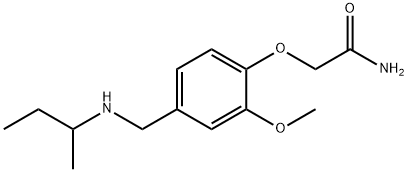 2-(4-((SEC-BUTYLAMINO)METHYL)-2-METHOXYPHENOXY)ACETAMIDE Struktur