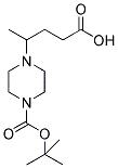 4-(3-CARBOXY-1-METHYL-PROPYL)-PIPERAZINE-1-CARBOXYLIC ACID TERT-BUTYL ESTER Struktur