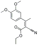 ETHYL (2Z)-2-CYANO-3-(3,4-DIMETHOXYPHENYL)BUT-2-ENOATE Struktur