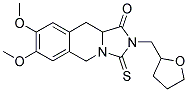 7,8-DIMETHOXY-2-(TETRAHYDROFURAN-2-YLMETHYL)-3-THIOXO-2,3,10,10A-TETRAHYDROIMIDAZO[1,5-B]ISOQUINOLIN-1(5H)-ONE Structure