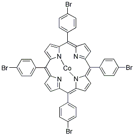 5,10,15,20-TETRAKIS-(4-BROMOPHENYL)-PORPHYRIN-CO-(II) Struktur
