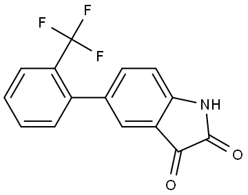 5-[2-(TRIFLUOROMETHYL)PHENYL]-1H-INDOLE-2,3-DIONE Struktur