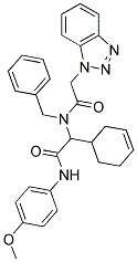 2-(2-(1H-BENZO[D][1,2,3]TRIAZOL-1-YL)-N-BENZYLACETAMIDO)-2-(CYCLOHEX-3-ENYL)-N-(4-METHOXYPHENYL)ACETAMIDE Struktur