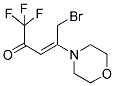 (3E)-5-BROMO-1,1,1-TRIFLUORO-4-MORPHOLIN-4-YLPENT-3-EN-2-ONE Structure