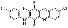 7-CHLORO-N-(4-CHLOROPHENYL)-1,2,4-TRIFLUOROACRIDIN-3-AMINE Struktur
