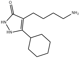 4-(4-AMINO-BUTYL)-5-CYCLOHEXYL-1,2-DIHYDRO-PYRAZOL-3-ONE Structure