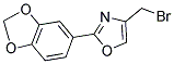 2-BENZO[1,3]DIOXOL-5-YL-4-BROMOMETHYL-OXAZOLE Struktur
