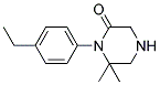 1-(4-ETHYLPHENYL)-6,6-DIMETHYLPIPERAZIN-2-ONE Struktur