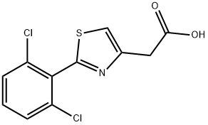 [2-(2,6-DICHLOROPHENYL)-1,3-THIAZOL-4-YL]ACETIC ACID Structure