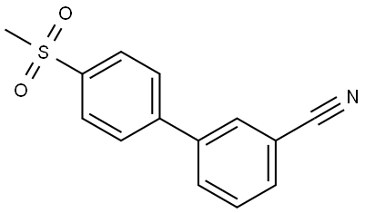 4'-(METHYLSULFONYL)[1,1'-BIPHENYL]-3-CARBONITRILE Struktur