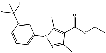 ETHYL 3,5-DIMETHYL-1-[3-(TRIFLUOROMETHYL)PHENYL]-1H-PYRAZOLE-4-CARBOXYLATE Struktur