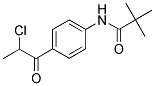 N-[4-(2-CHLOROPROPANOYL)PHENYL]-2,2-DIMETHYLPROPANAMIDE Struktur