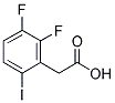 6-IODO-2,3-DIFLUOROBENZENE ACETIC ACID Struktur