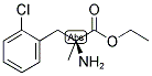 (S)-2-AMINO-3-(2-CHLORO-PHENYL)-2-METHYL-PROPIONIC ACID ETHYL ESTER Struktur