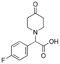 (4-FLUORO-PHENYL)-(4-OXO-PIPERIDIN-1-YL)-ACETIC ACID Struktur
