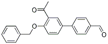 3'-ACETYL-4'-(BENZYLOXY)[1,1'-BIPHENYL]-4-CARBALDEHYDE Struktur