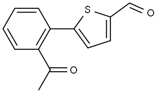 5-(2-ACETYL-PHENYL)-THIOPHENE-2-CARBALDEHYDE Struktur