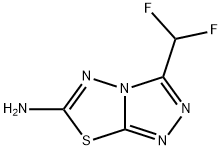 3-(DIFLUOROMETHYL)[1,2,4]TRIAZOLO[3,4-B][1,3,4]THIADIAZOL-6-AMINE Struktur