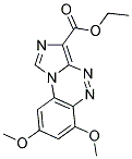 ETHYL 6,8-DIMETHOXYIMIDAZO[5,1-C][1,2,4]BENZOTRIAZINE-3-CARBOXYLATE Struktur