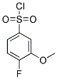 4-FLUORO-3-METHOXYBENZENESULFONYL CHLORIDE Struktur