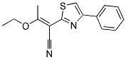 (2E)-3-ETHOXY-2-(4-PHENYL-1,3-THIAZOL-2-YL)BUT-2-ENENITRILE Struktur