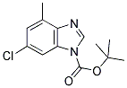 6-CHLORO-4-METHYL-BENZOIMIDAZOLE-1-CARBOXYLIC ACID TERT-BUTYL ESTER Struktur
