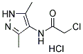 2-CHLORO-N-(3,5-DIMETHYL-1H-PYRAZOL-4-YL)-ACETAMIDE HYDROCHLORIDE Struktur