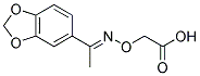 ([[(1E)-1-(1,3-BENZODIOXOL-5-YL)ETHYLIDENE]AMINO]OXY)ACETIC ACID Struktur