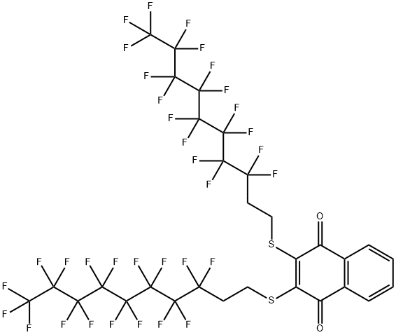 2,3-BIS(1H,1H,2H,2H-PERFLUORODECYLTHIO)-1,4-NAPHTHOQUINONE Structure