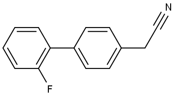 (2'-FLUORO[1,1'-BIPHENYL]-4-YL)ACETONITRILE Struktur