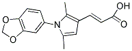 (2E)-3-[1-(1,3-BENZODIOXOL-5-YL)-2,5-DIMETHYL-1H-PYRROL-3-YL]ACRYLIC ACID Struktur