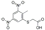ACETIC ACID, [(2-METHYL-3,5-DINITROPHENYL)THIO]- Structure