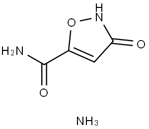 AMMONIUM 5-(CARBAMOYL)ISOXAZOL-3-OLATE Struktur