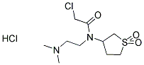 2-CHLORO-N-[2-(DIMETHYLAMINO)ETHYL]-N-(1,1-DIOXIDOTETRAHYDROTHIEN-3-YL)ACETAMIDE HYDROCHLORIDE Struktur