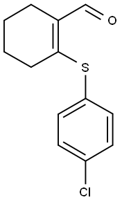 2-[(4-CHLOROPHENYL)THIO]CYCLOHEX-1-ENE-1-CARBALDEHYDE Struktur