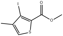 METHYL 3-IODO-4-METHYLTHIOPHENE-2-CARBOXYLATE Structure